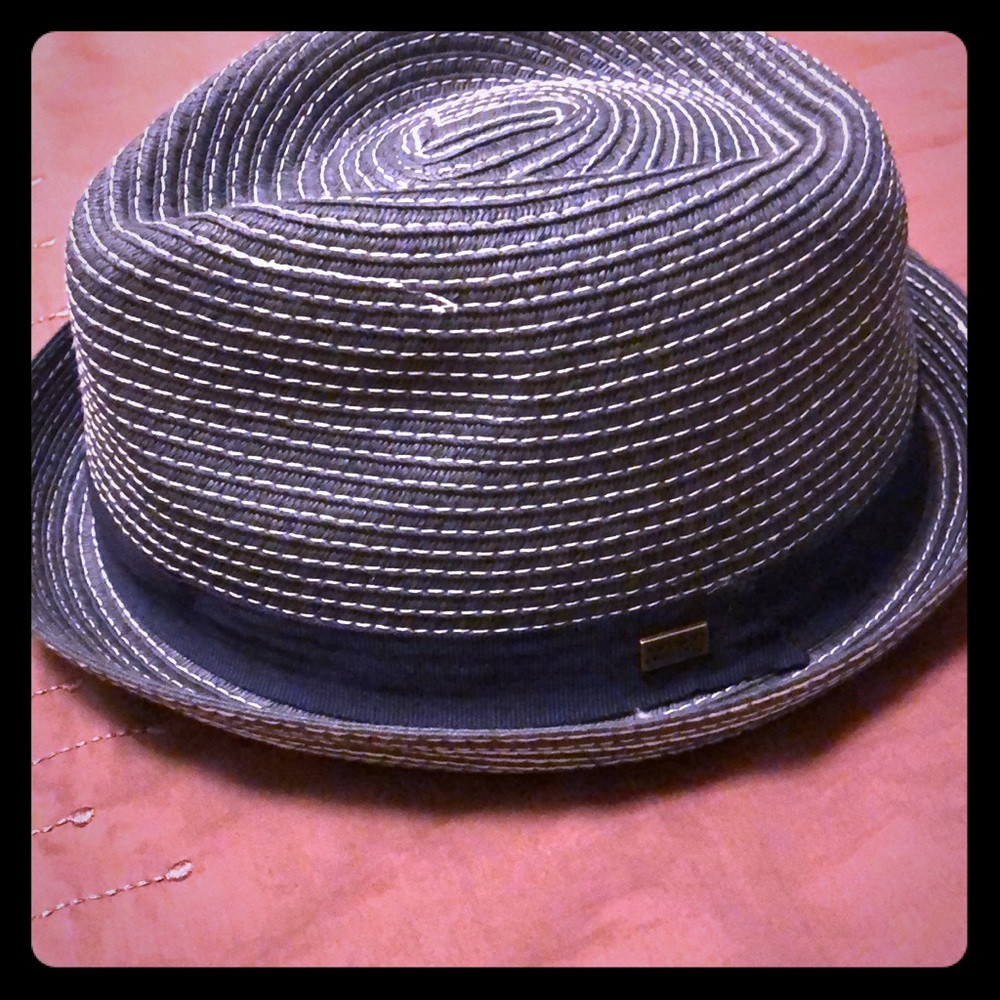 Armani Exchange Straw Fedora
